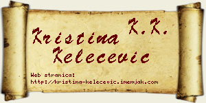 Kristina Kelečević vizit kartica